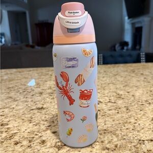 Owala FreeSip Picnic Prep Water Bottle Push Button Lid Insulated Leak Proof 32oz
